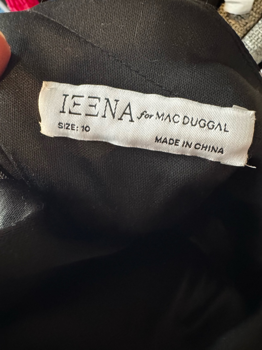 Ieena for macduggal polka dot one shoulder sheath gown women’s 10 - Picture 7 of 10